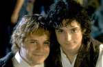 sam y frodo sonrientes
